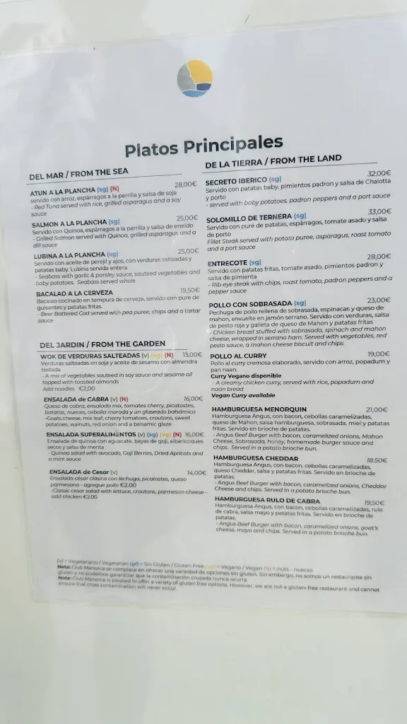 Menu_Club Menorca_Alaior_image_1