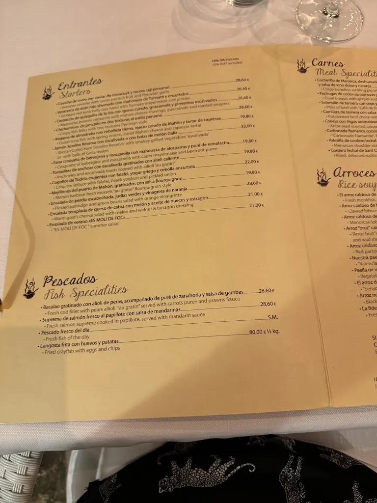 Menu_Restaurant Es Molí de Foc_Alaior_immagine_4