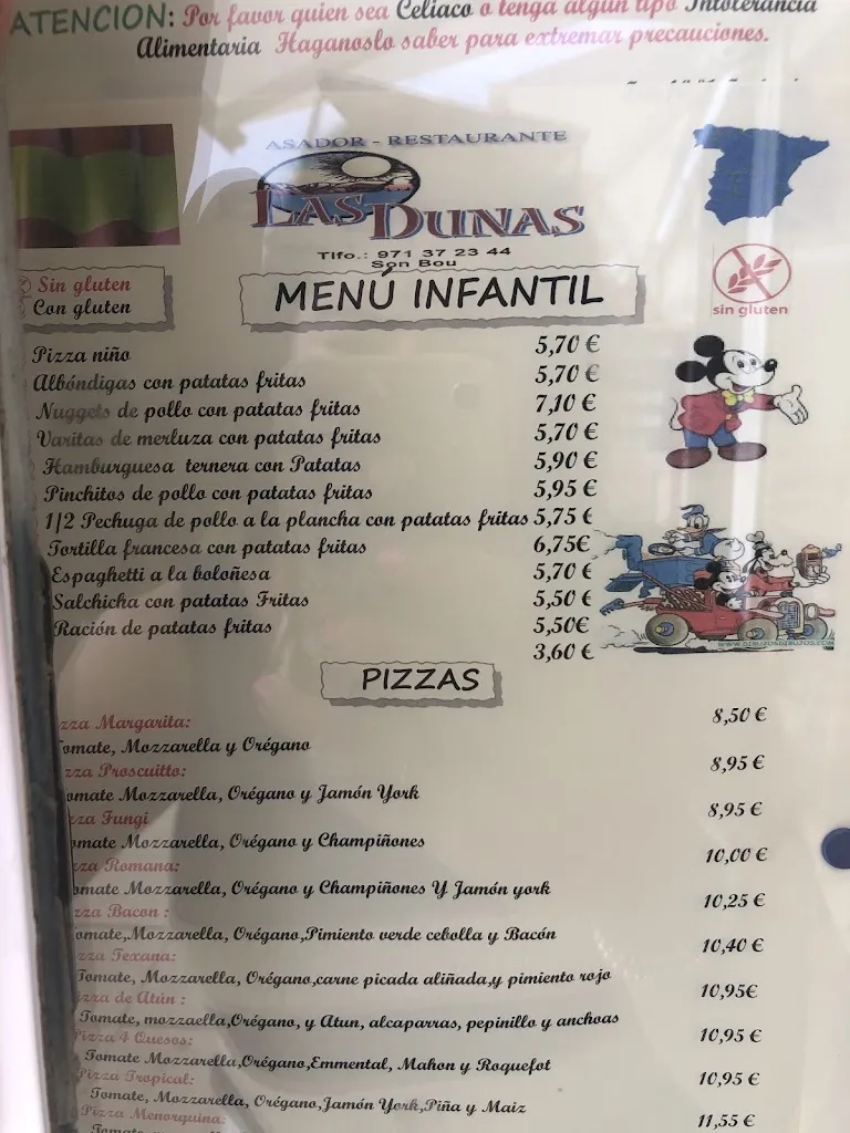 Menu_Asador Las Dunas Restaurant_Alaior_image_2