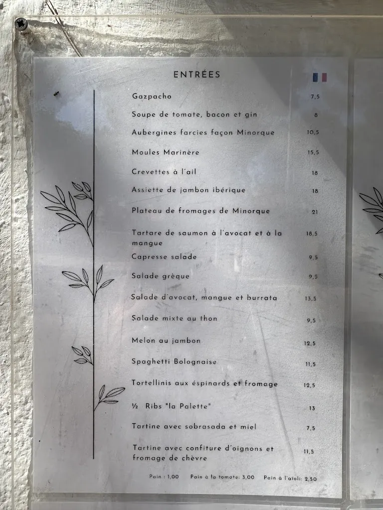 Menu_La Palette_Alaior_image_2