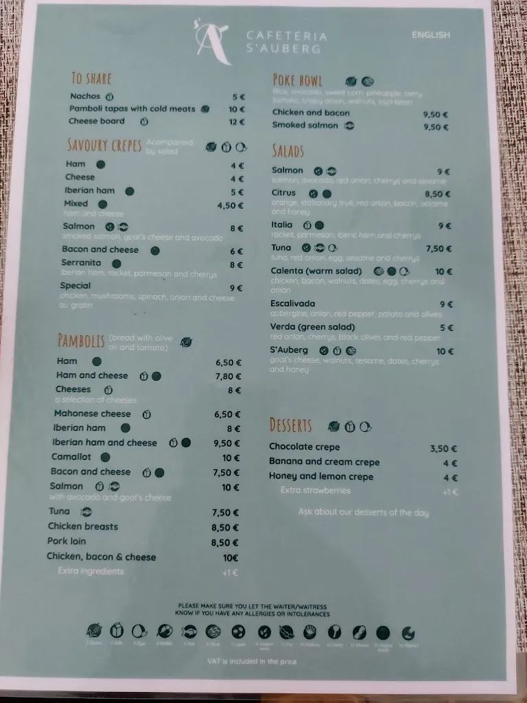 Menu_Cafeteria S'Auberg_Ariany_image_4