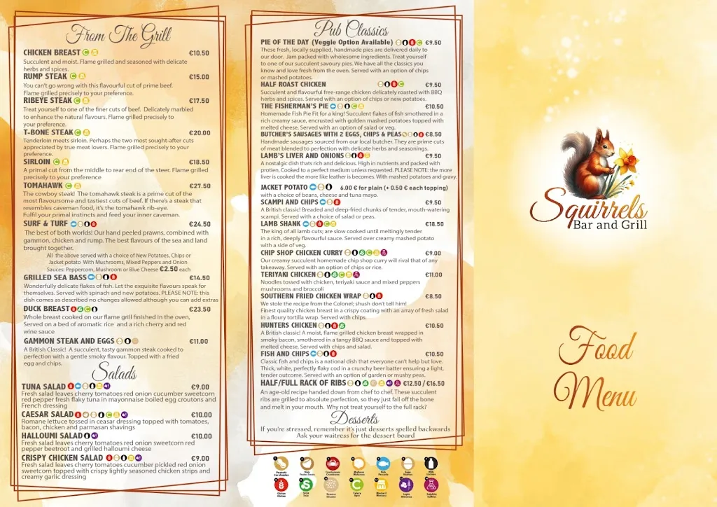 Menu_Squirrels Bar & Grill_Benijofar_image_1