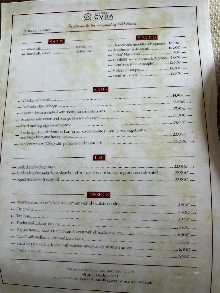 Menu_Restaurant Santuari de Cura_Algaida_image_3