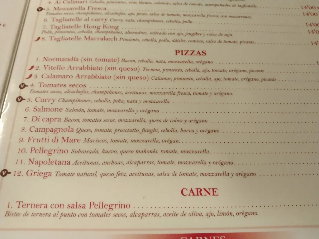 Menu_Pizzería Il Pellegrino_Algaida_image_1