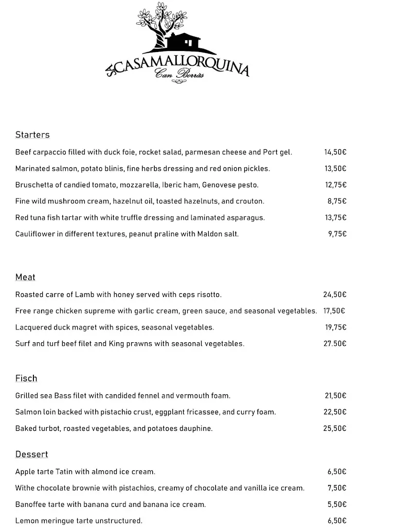 Menu_Sa Casa Mallorquina_Algaida_immagine_1