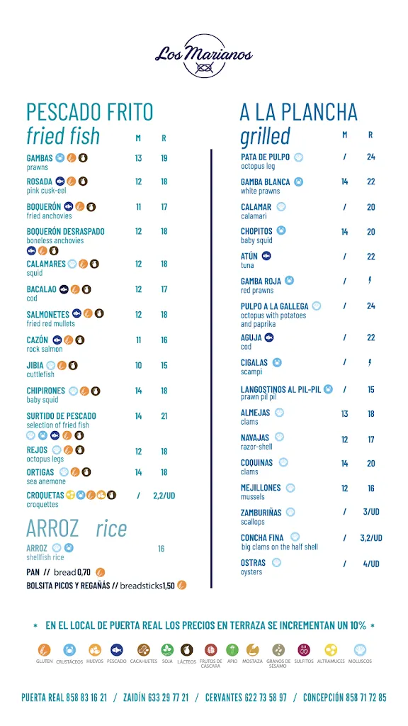 Menu_Los Marianos Zaidín_Zaidín_immagine_1