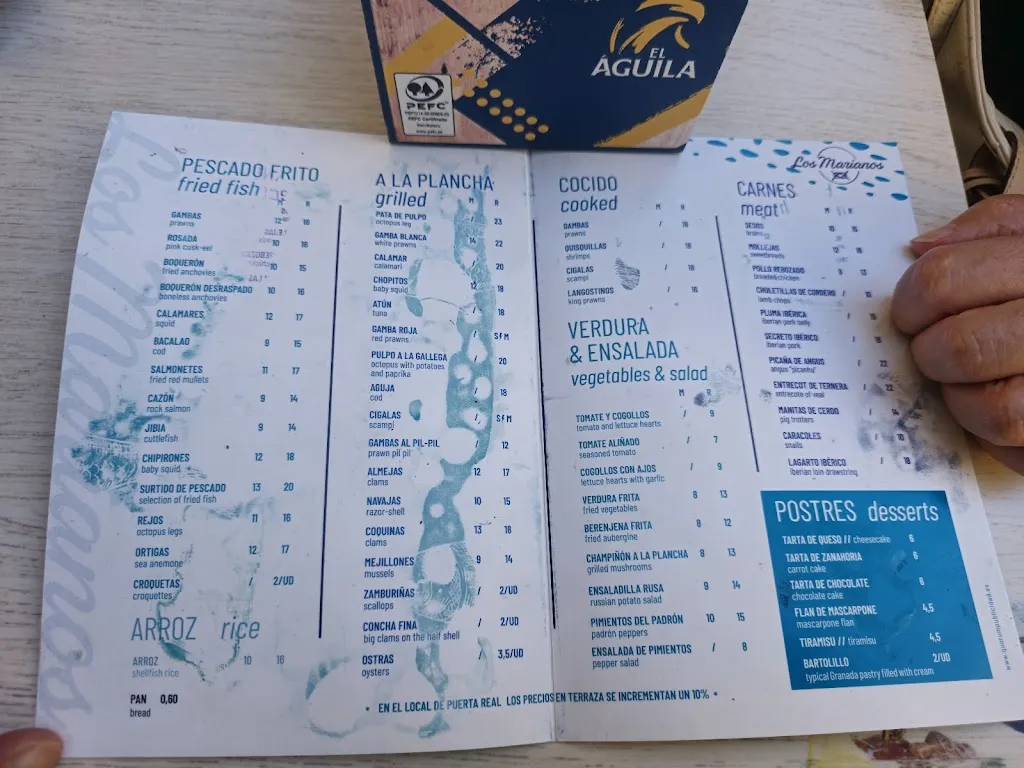 Menu_Los Marianos Zaidín_Zaidín_immagine_3