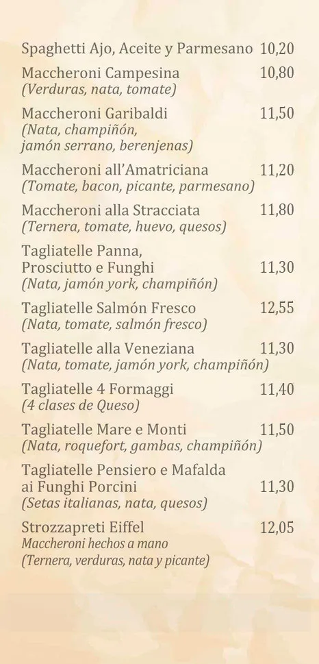 Menu_Il Gondoliere (palacio de deporte)_Zaidín_image_1