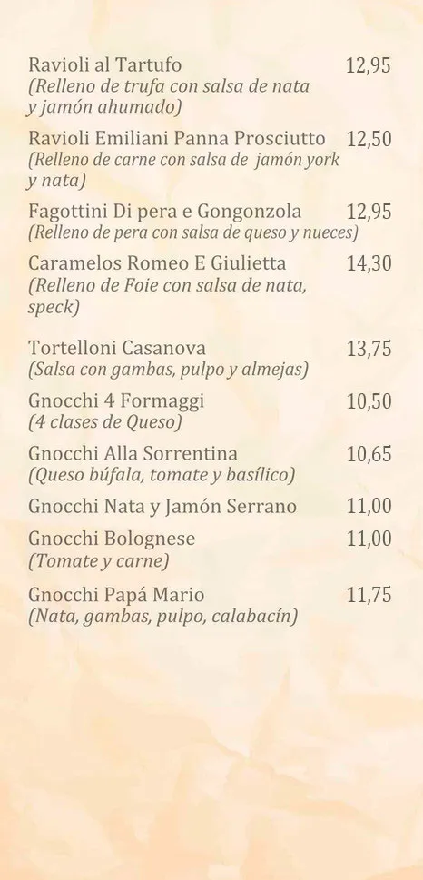 Menu_Il Gondoliere (palacio de deporte)_Zaidín_image_4