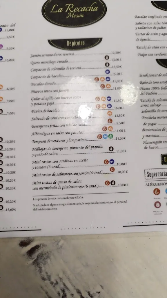 Menu_La recacha meson_Zaidín_image_3