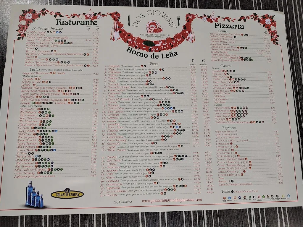 Menu_Restaurante Don Giovanni_Zaidín_image_1