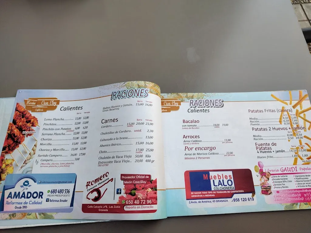 Menu_Mesón Casa Eloy_Zaidín_image_1