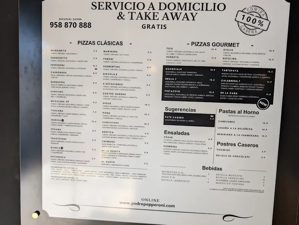 Menu_Pedro Pepperoni_Zaidín_image_3