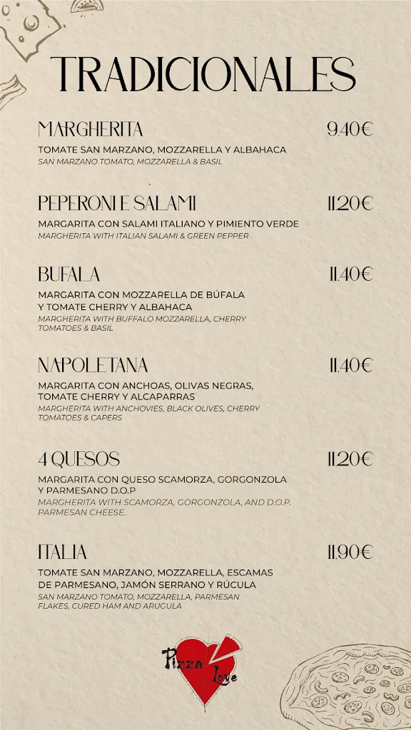 Menu_Pizza N Love Zaidín - O'Napoli_Zaidín_immagine_1