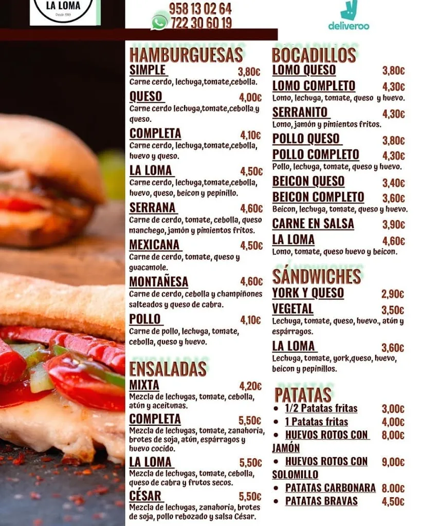 Menu_Mesón la Loma_Zaidín_image_2
