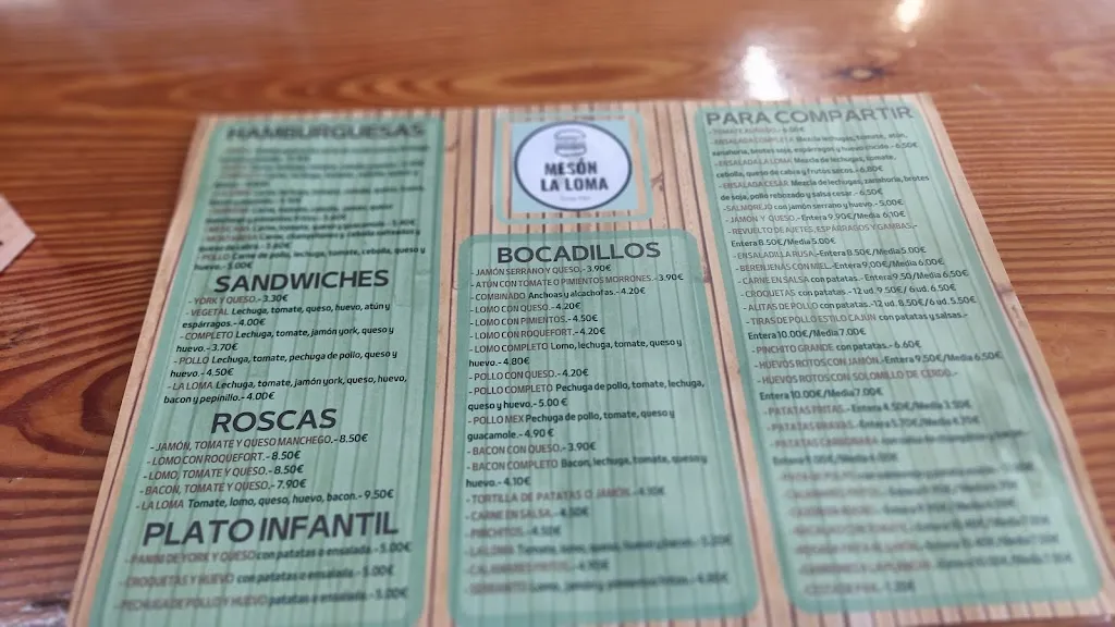 Menu_Mesón la Loma_Zaidín_image_3