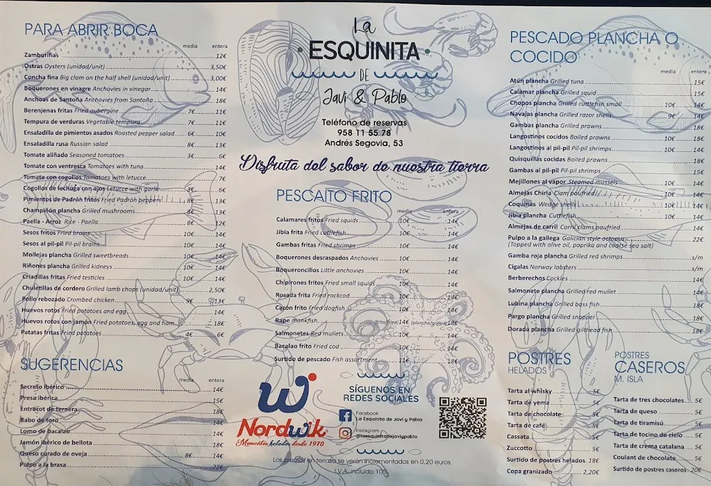 Menu_La Esquinita de Javi y Pablo_Zaidín_image_1