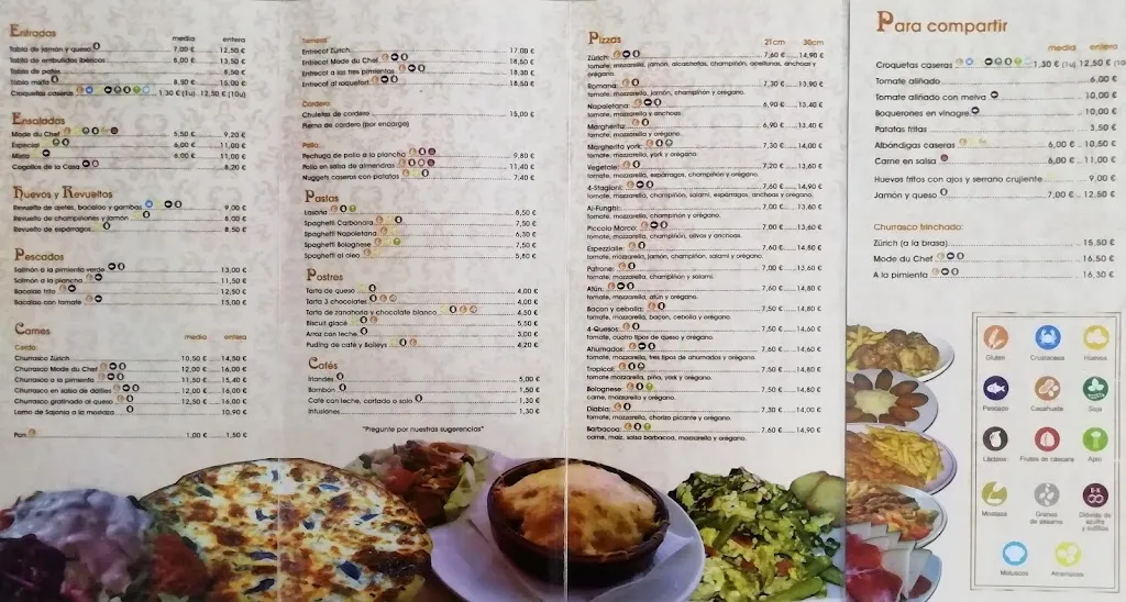 Menu_Restaurante Pizzería Zurich_Zaidín_image_1