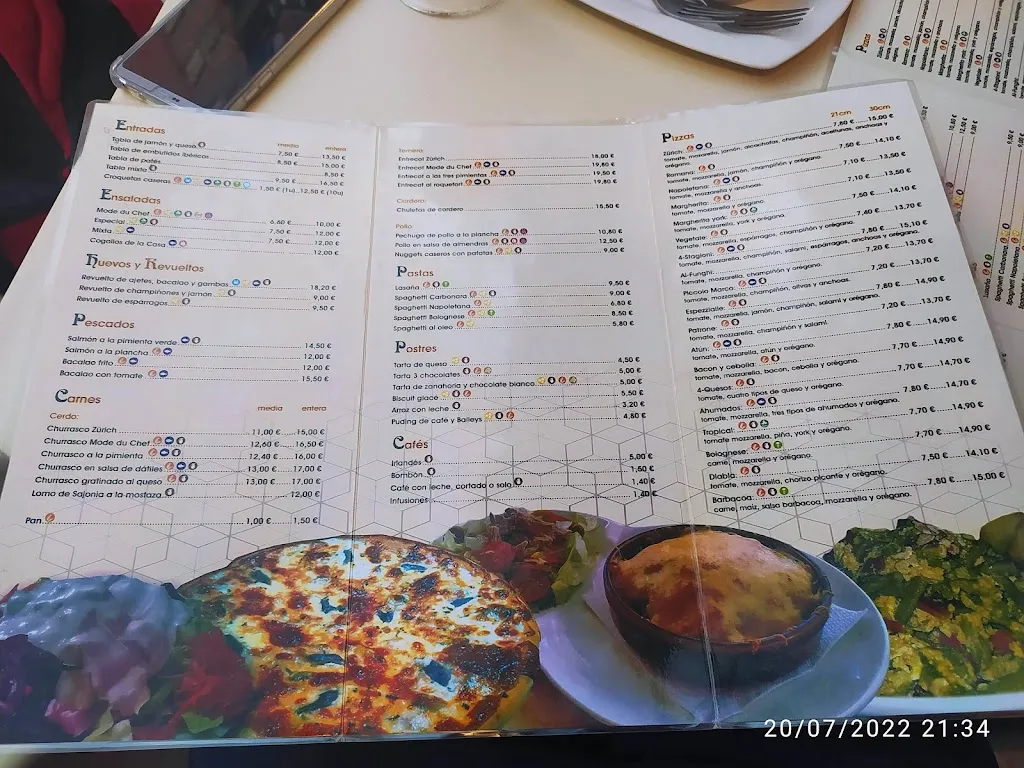 Menu_Restaurante Pizzería Zurich_Zaidín_image_4