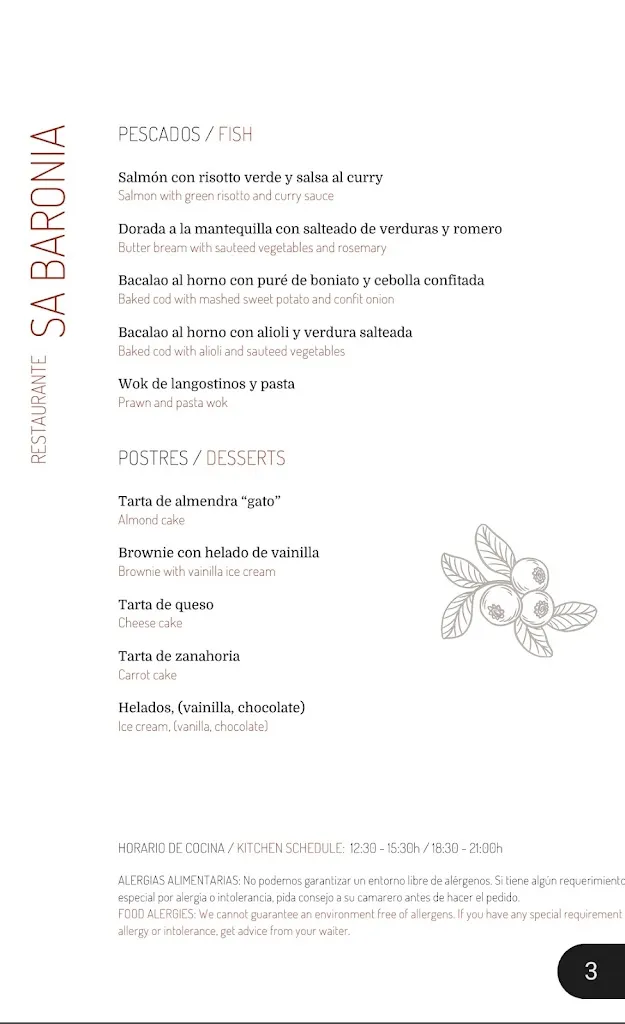 Menu_Restaurant Sa Baronia_Banyalbufar_immagine_3