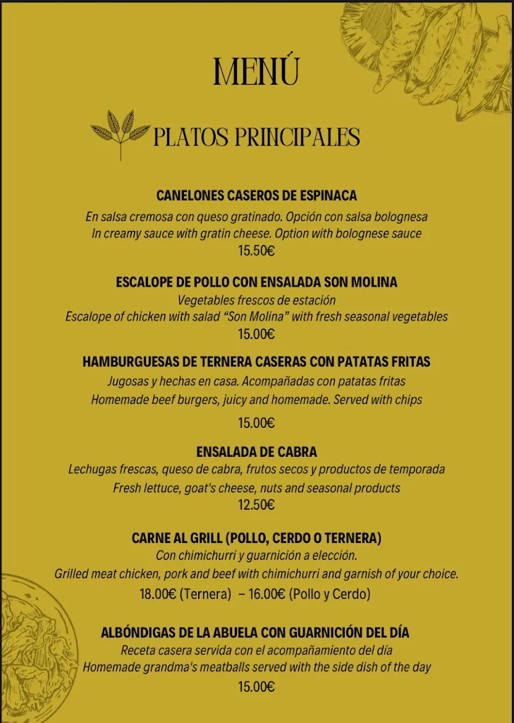 Menu_Cantina Son Molina_Bunyola_image_1
