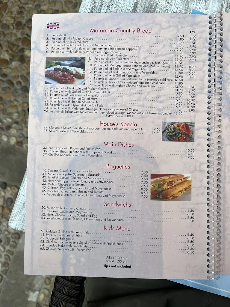 Menu_Sa Portassa_Alcúdia_image_3