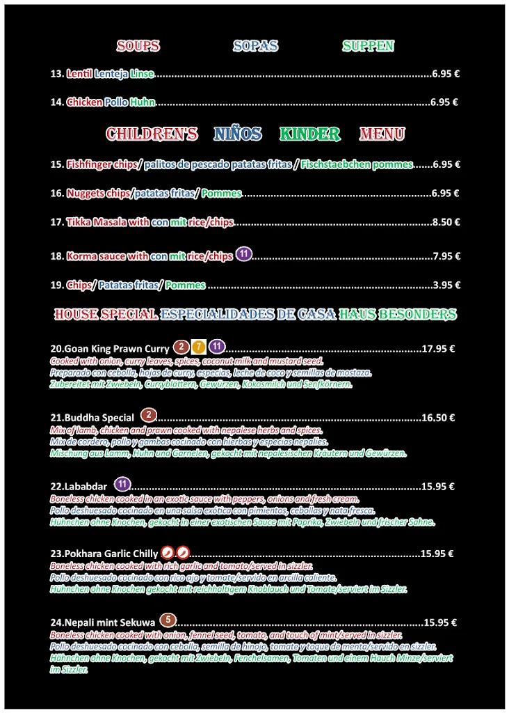 Menu_Buddha's eye Indian resturante_Alcúdia_image_1