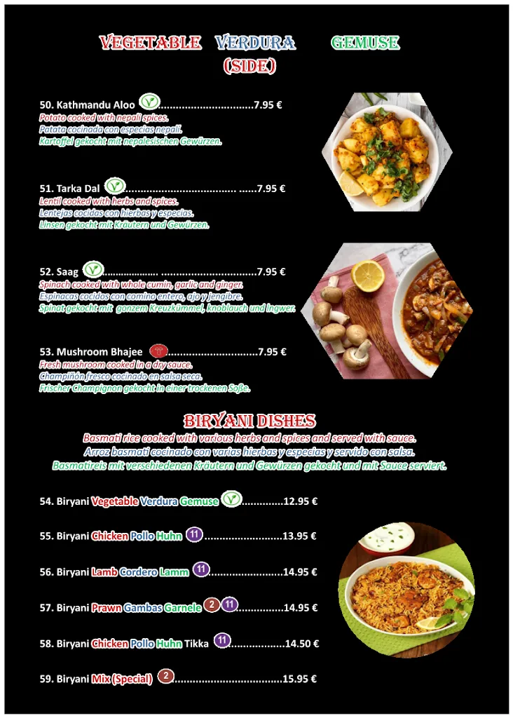 Menu_Buddha's eye Indian resturante_Alcúdia_image_4