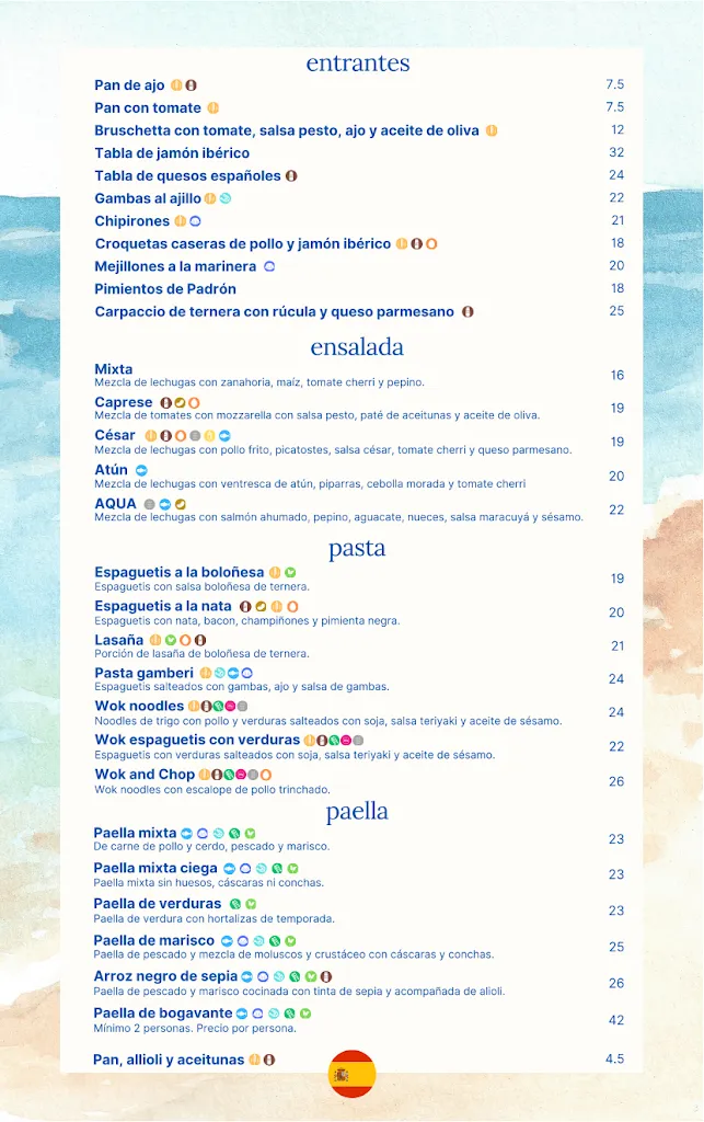 Menu_AQUA Restaurant | Paellas & Cocktails en Alcudia_Alcúdia_image_3