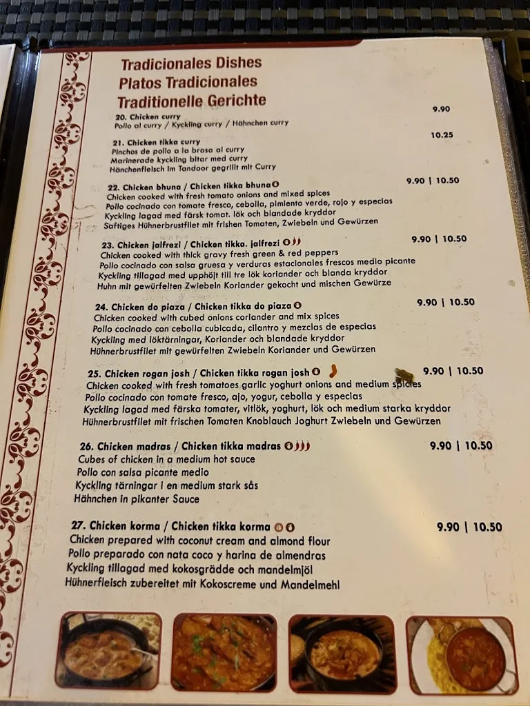 Menu_MAHARAJ INDIAN PAKISTANI RESTAURANT_Alcúdia_immagine_4