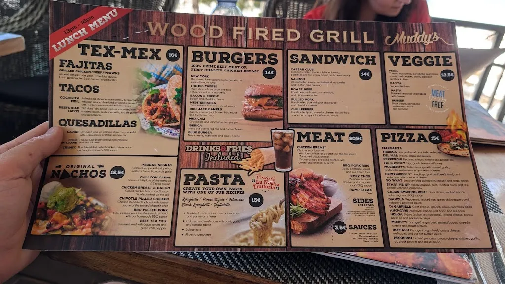 Menu_Muddy's Wood Fired Grill_Alcúdia_image_2