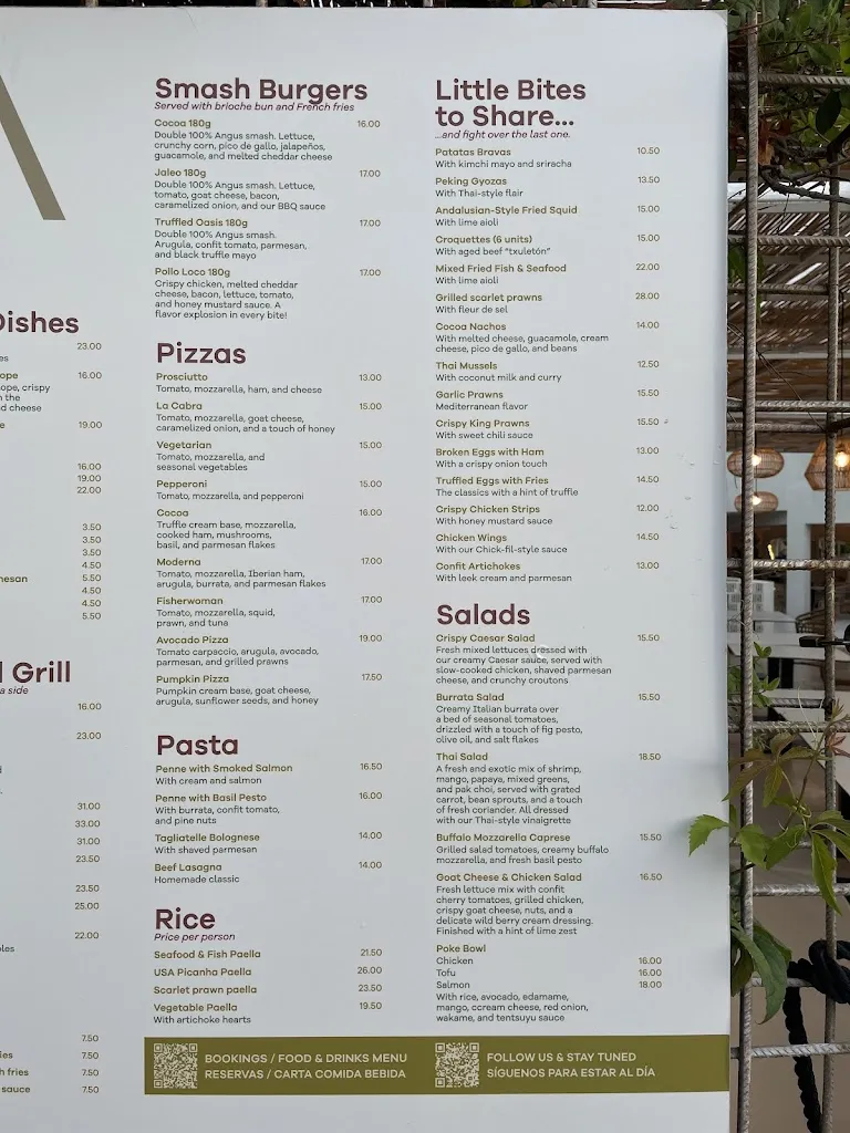 Menu_COCOA Restaurant / cocktails_Alcúdia_image_1