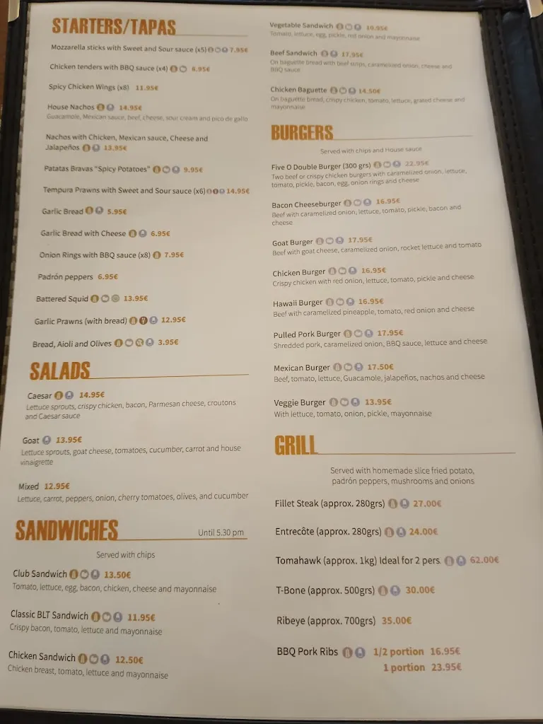 Menu_Five o diner_Alcúdia_image_4