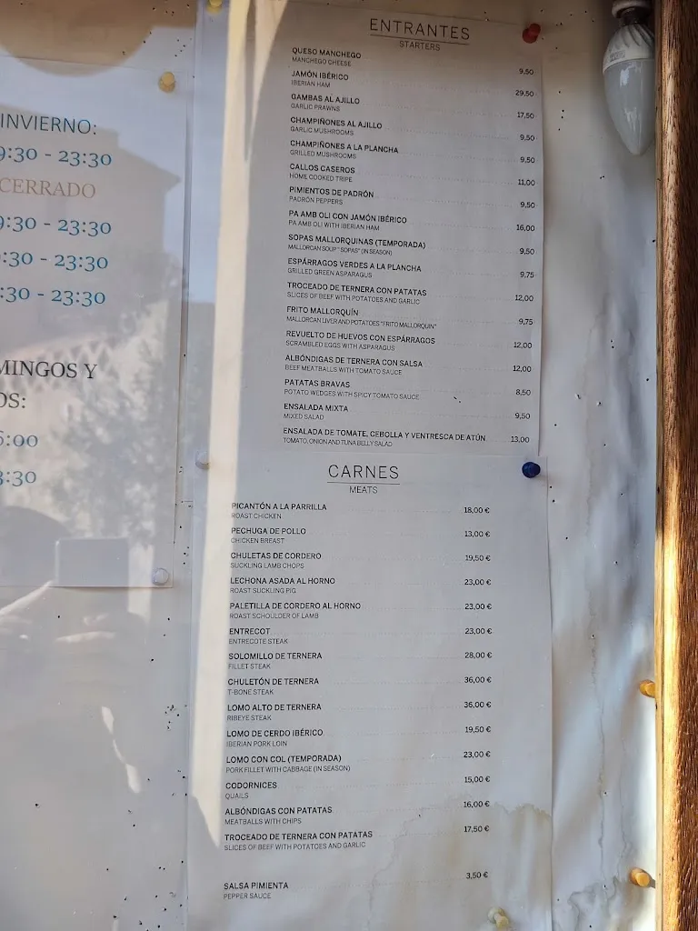 Menu_Mesón Ca´n Torrat _Calvià_image_3