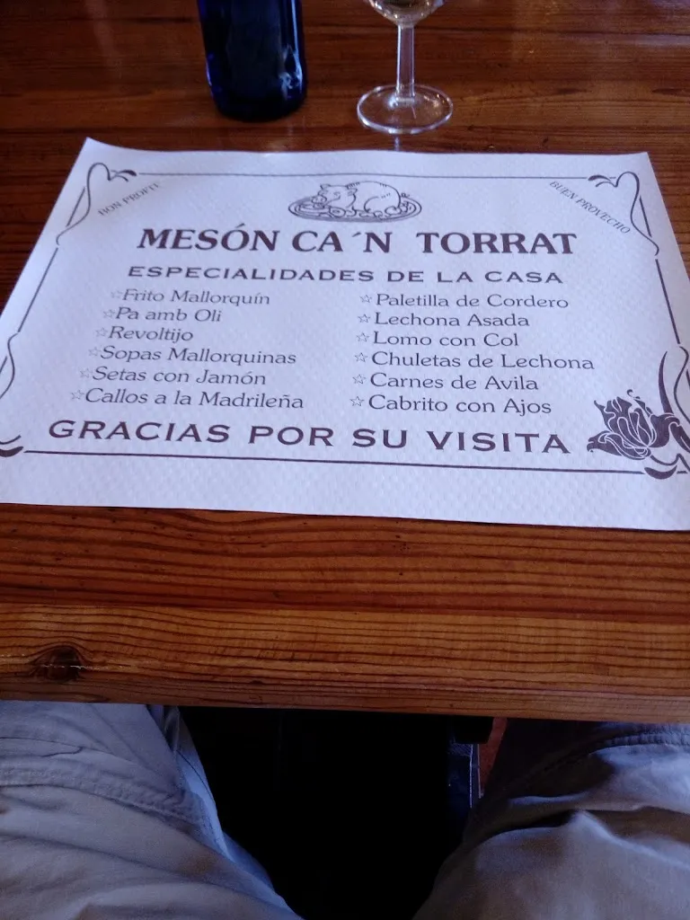 Menu_Mesón Ca´n Torrat _Calvià_image_4
