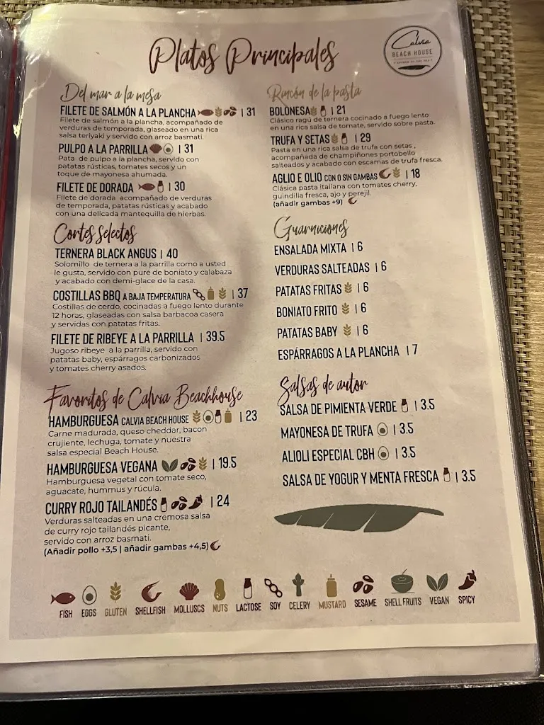 Menu_Calvia Beach House_Calvià_image_1