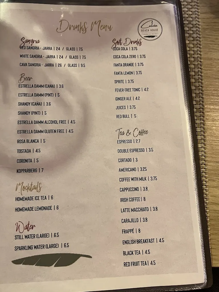 Menu_Calvia Beach House_Calvià_image_2