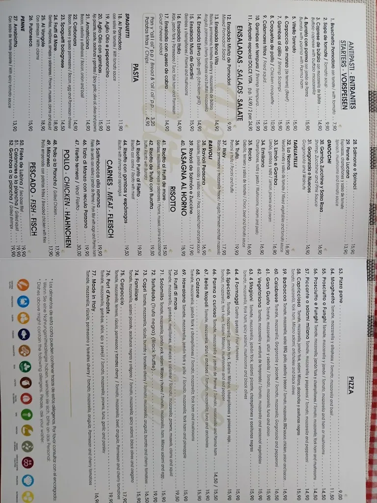 Menu_La dolce vita Trattoria-Pizzeria_Andratx_image_3