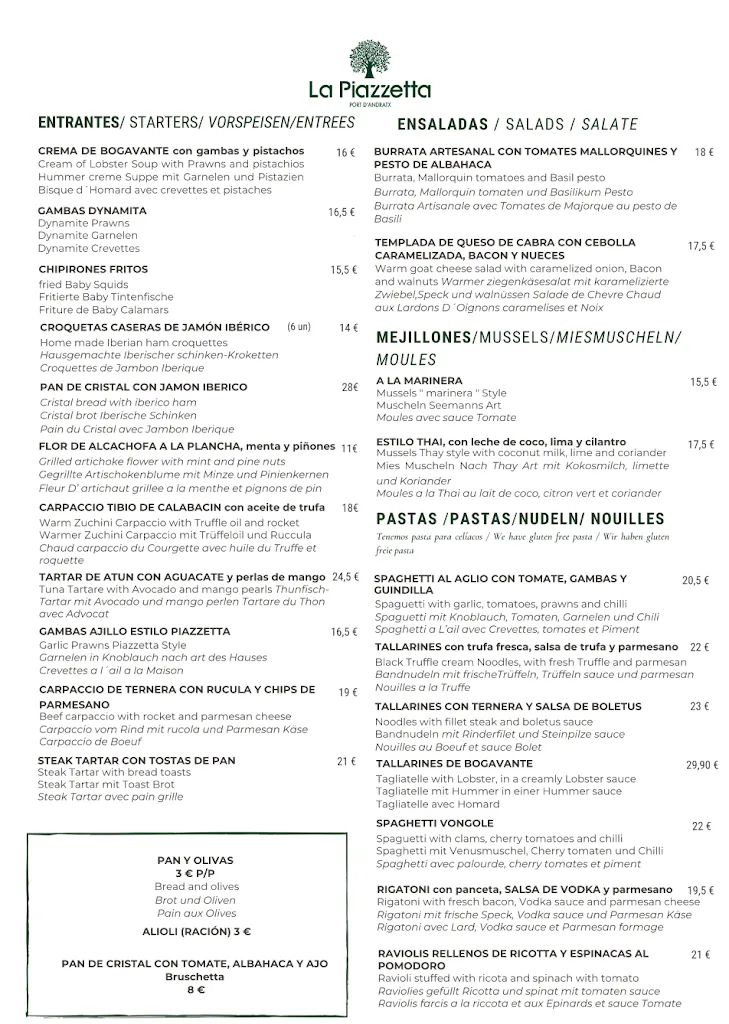 Menu_La Piazzetta Port d'Andratx_Andratx_image_1