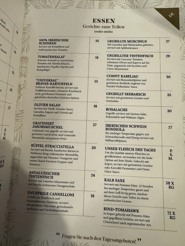 Menu_La Universal Port d´Andratx_Andratx_image_1