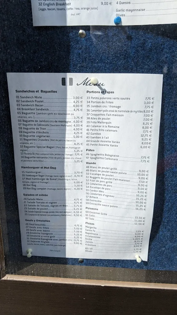 Menu_Bar Bagari_Camp de Mar_immagine_2