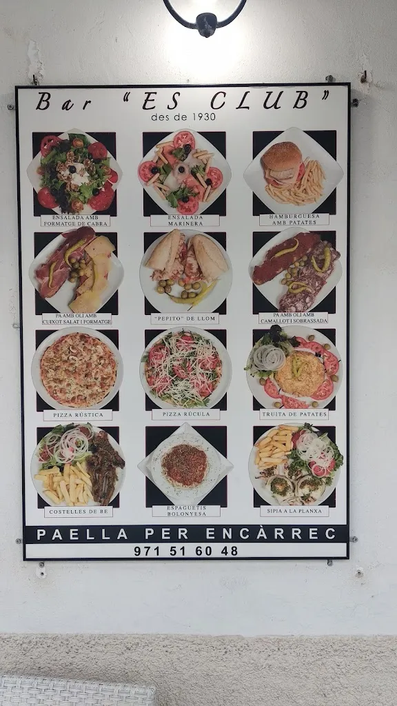 Menu_Bar Es Club_Campanet_image_1