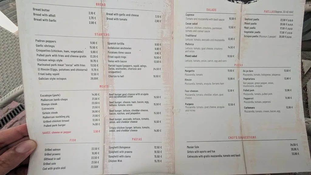 Menu_El Rincón_Cala d'Or_image_1