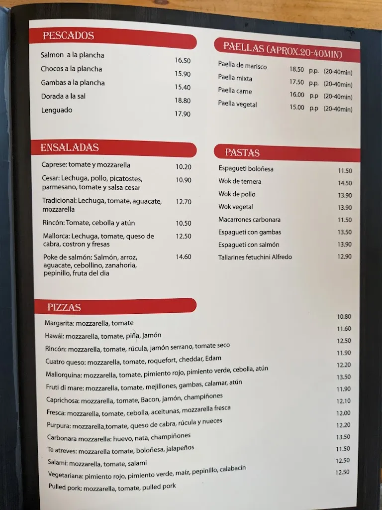 Menu_El Rincón_Cala d'Or_image_3