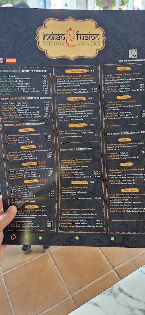 Menü_Indian Fusion Cala D'or_Cala d'Or_Bild_3