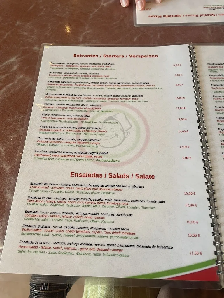 Menu_Il Pizzettaro Mallorca cala d'or_Cala d'Or_image_2