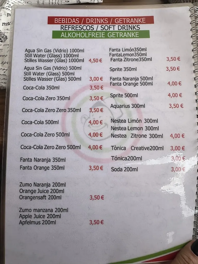 Menu_Il Pizzettaro Mallorca cala d'or_Cala d'Or_image_3