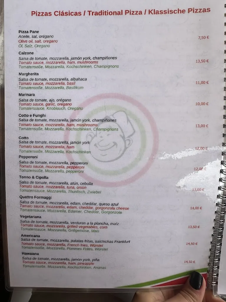 Menu_Il Pizzettaro Mallorca cala d'or_Cala d'Or_image_4