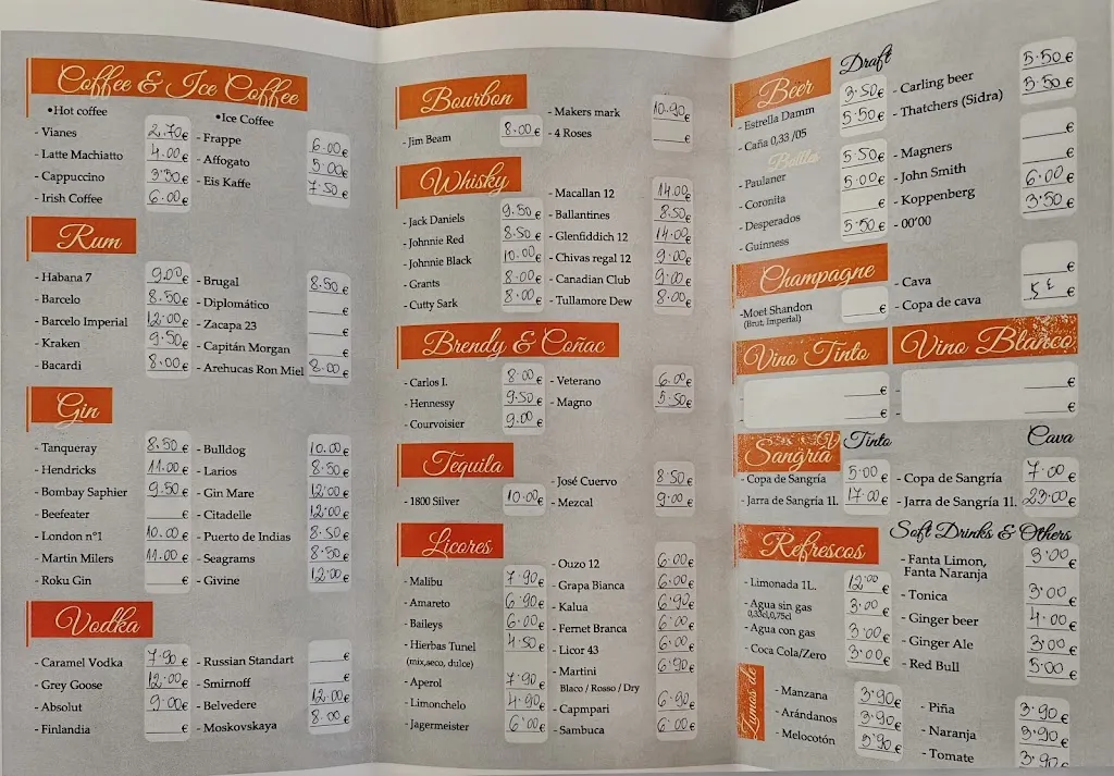 Menu_Hollywood Bar & Dinner_Cala d'Or_image_3