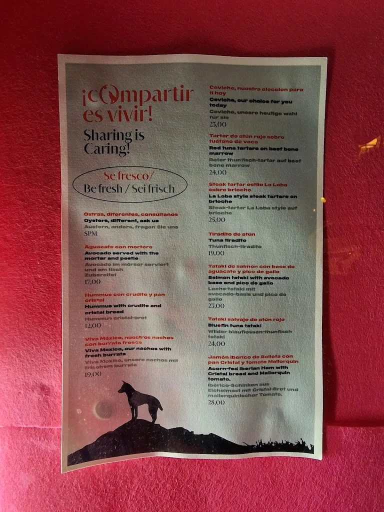 Menu_La Loba_Cala d'Or_image_3